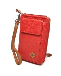 berba Chamonix - Kombinationsbörse/tasche mit iPhone-Fach in rot 