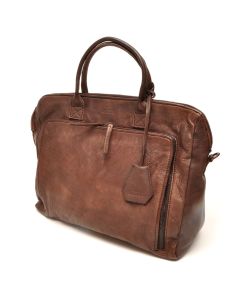 berba Sion 789 - Businesstasche in dark brown Seitenansicht