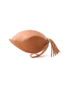 bylin Heliconia - Clutch in cognac / light camel